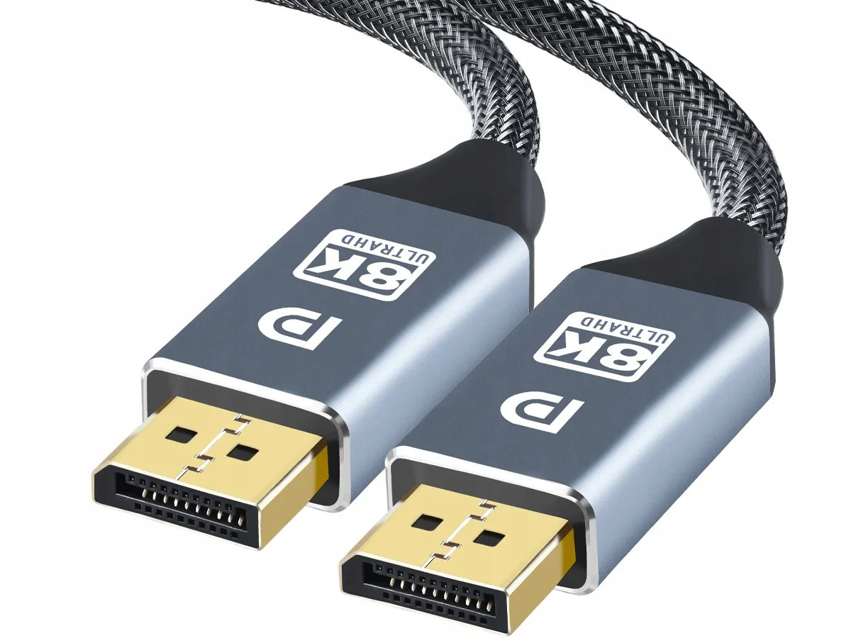 Alogy 8K/60Hz DisplayPort 1.4 2m pilkas laidas didelės spartos HDR 3D