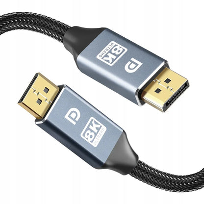 Alogy 8K/60Hz DisplayPort 1.4 2m pilkas laidas didelės spartos HDR 3D