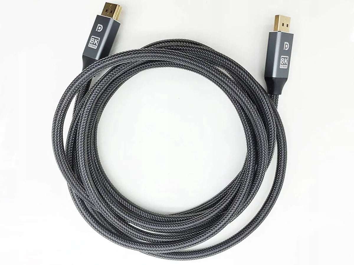 Alogy 8K/60Hz DisplayPort 1.4 2m pilkas laidas didelės spartos HDR 3D