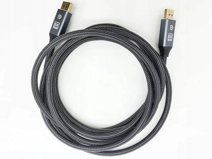 Alogy 8K/60Hz DisplayPort 1.4 2m pilkas laidas didelės spartos HDR 3D