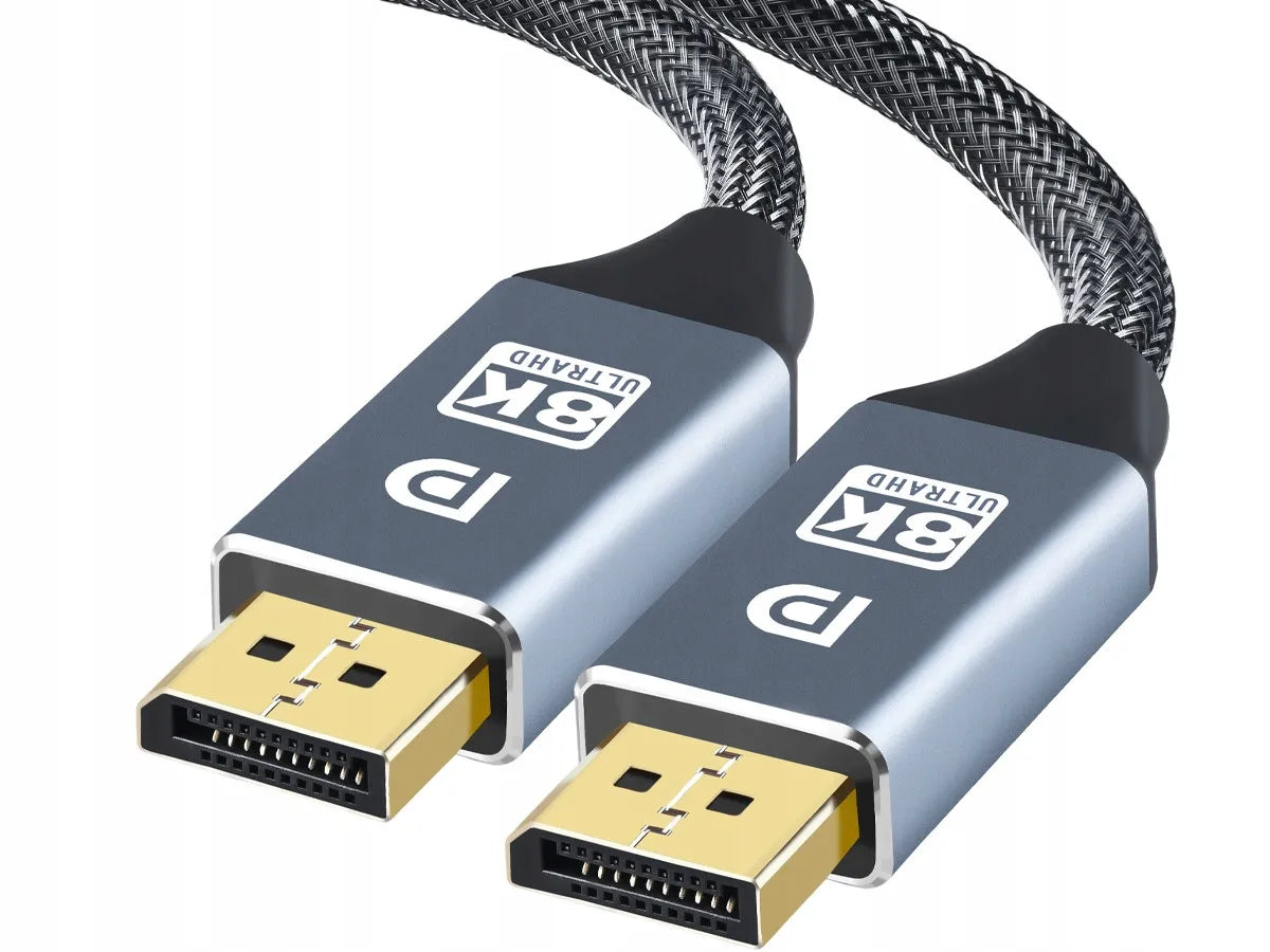 Alogy 8K/60Hz DisplayPort 1.4 2m pilkas laidas didelės spartos HDR 3D