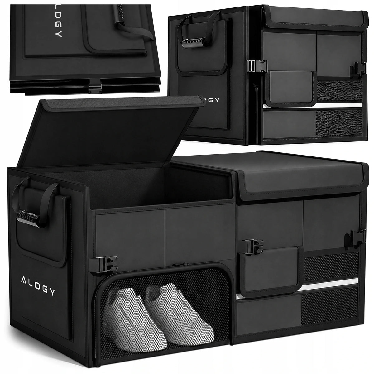 Alogy CarOrganizer™ automobilio bagažinės krepšys-organizatorius, 60 l, 60 × 33 × 30 cm