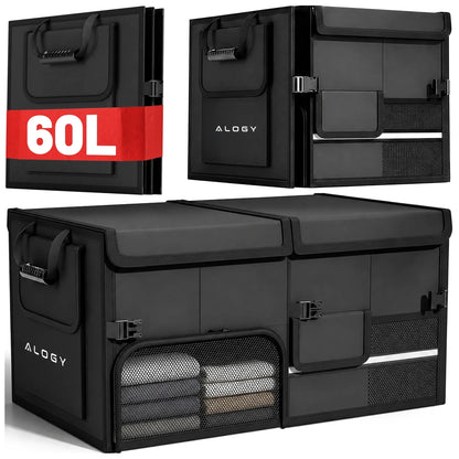 Alogy CarOrganizer™ automobilio bagažinės krepšys-organizatorius, 60 l, 60 × 33 × 30 cm