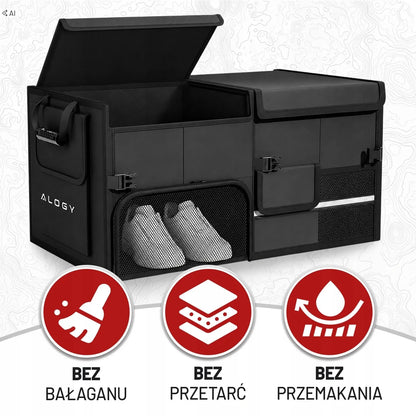 Alogy CarOrganizer™ automobilio bagažinės krepšys-organizatorius, 60 l, 60 × 33 × 30 cm