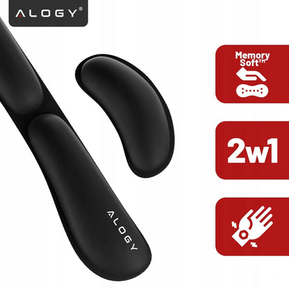 Alogy ErgoPad™ riešų atrama klaviatūrai ir pelei su atminties putomis