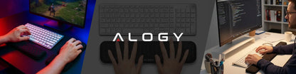 Alogy ErgoSupport™ riešų atrama klaviatūrai ir pelei su Memory Foam putomis