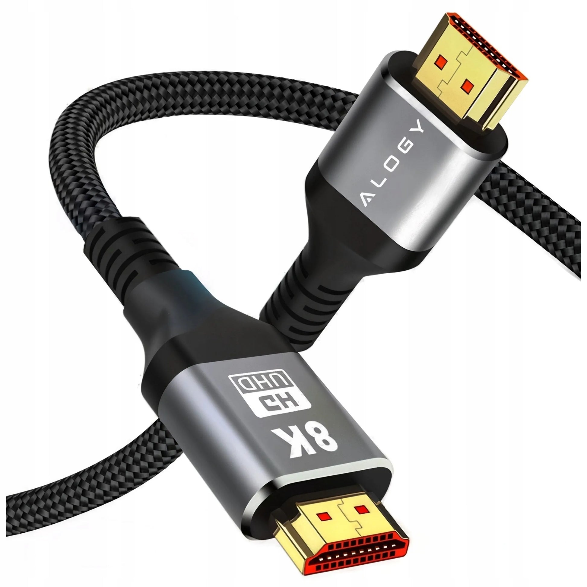 Alogy HDMI 2.1 laidas, itin spartus, 8K 4K eARC, PREMIUM, 10 m