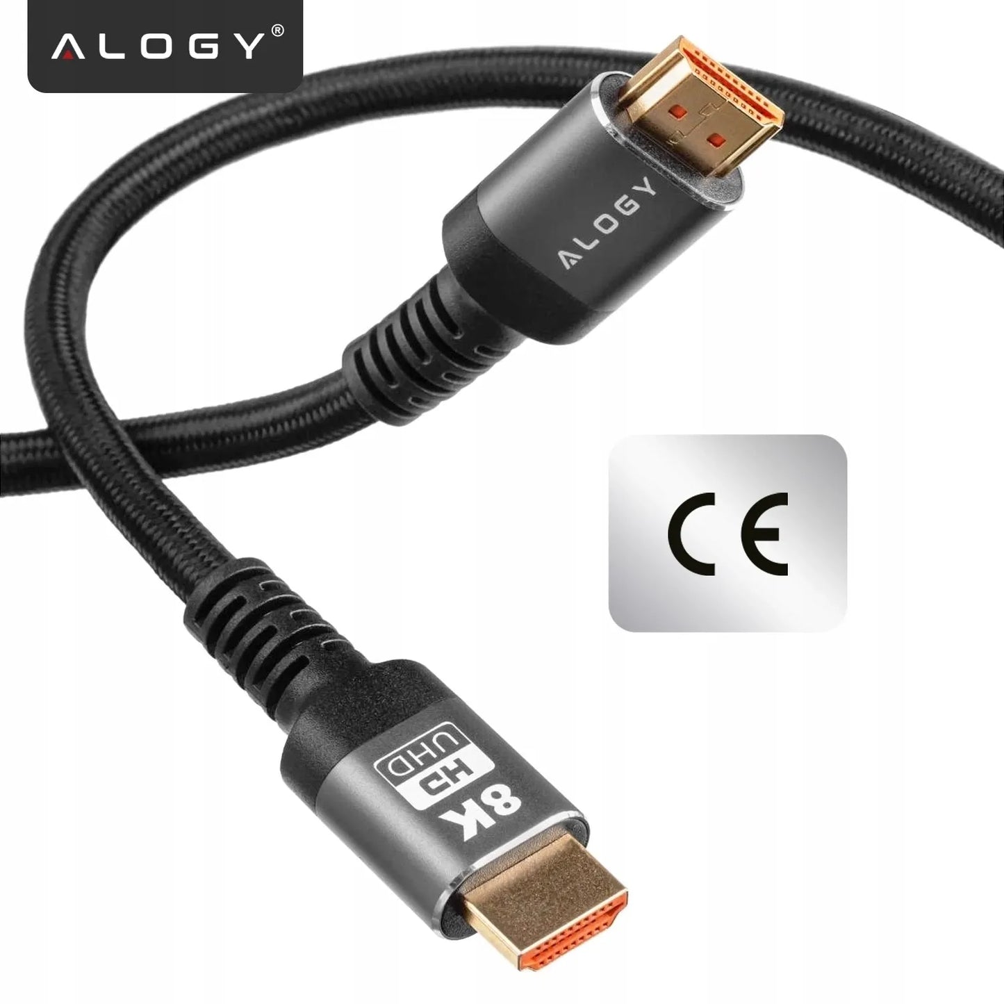 Alogy HDMI 2.1 laidas, itin spartus, 8K 4K eARC, PREMIUM, 10 m