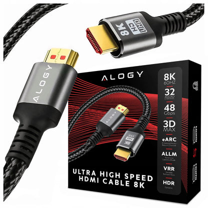 Alogy HDMI 2.1 laidas PREMIUM ULTRA High Speed 8K/60Hz 4K/120Hz 15m