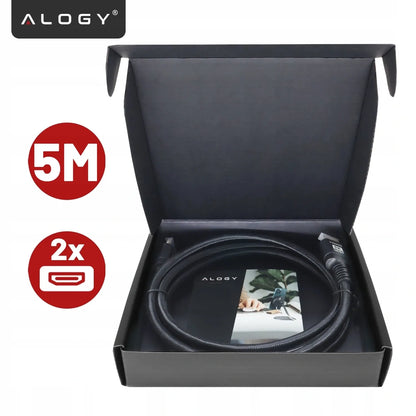 Alogy HDMI 2.1 laidas PREMIUM ULTRA High Speed 8K/60Hz 4K/120Hz 5m SERTIFIKUOTAS