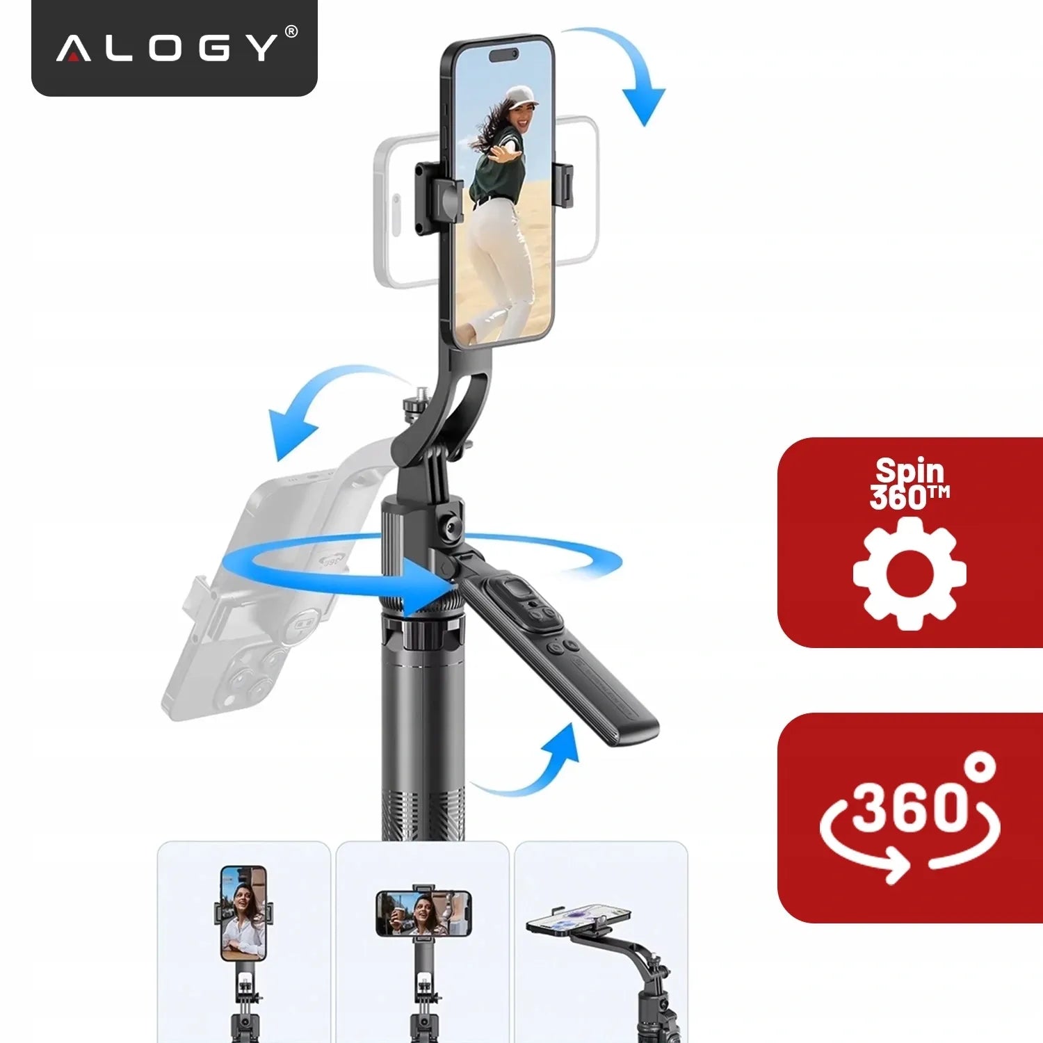Alogy TrackPod trikojis su veido sekimo funkcija išmaniesiems telefonams