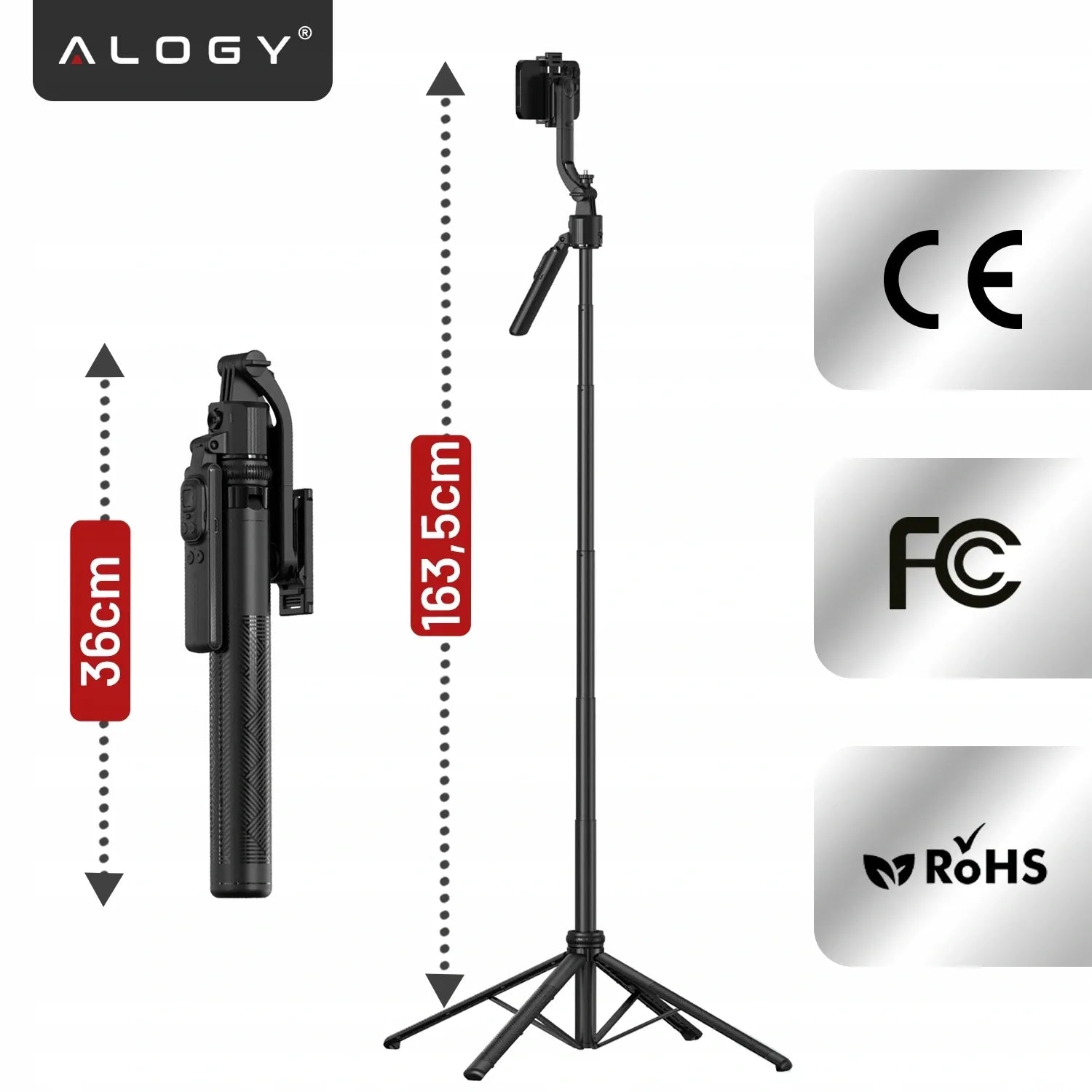 Alogy TrackPod trikojis su veido sekimo funkcija išmaniesiems telefonams