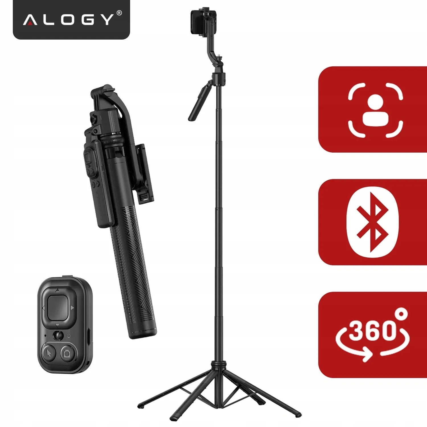 Alogy TrackPod trikojis su veido sekimo funkcija išmaniesiems telefonams