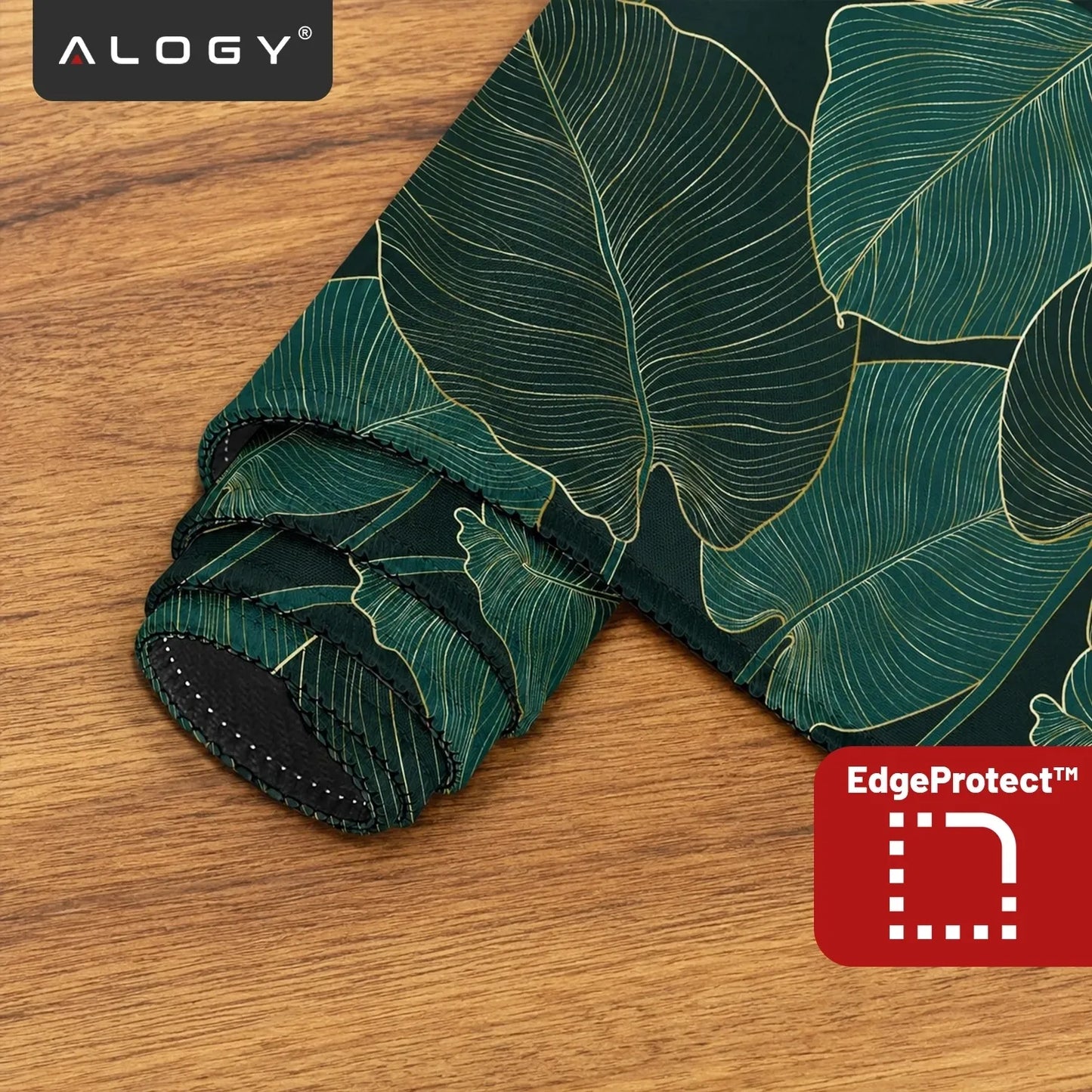 Alogy XL stalo kilimėlis pele ir klaviatūrai, neslystantis, 80x40 cm, Big Leaves