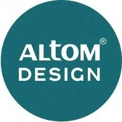 Altom Design 5 dalių virtuvinių peilių rinkinys su juodu magnetiniu stovu