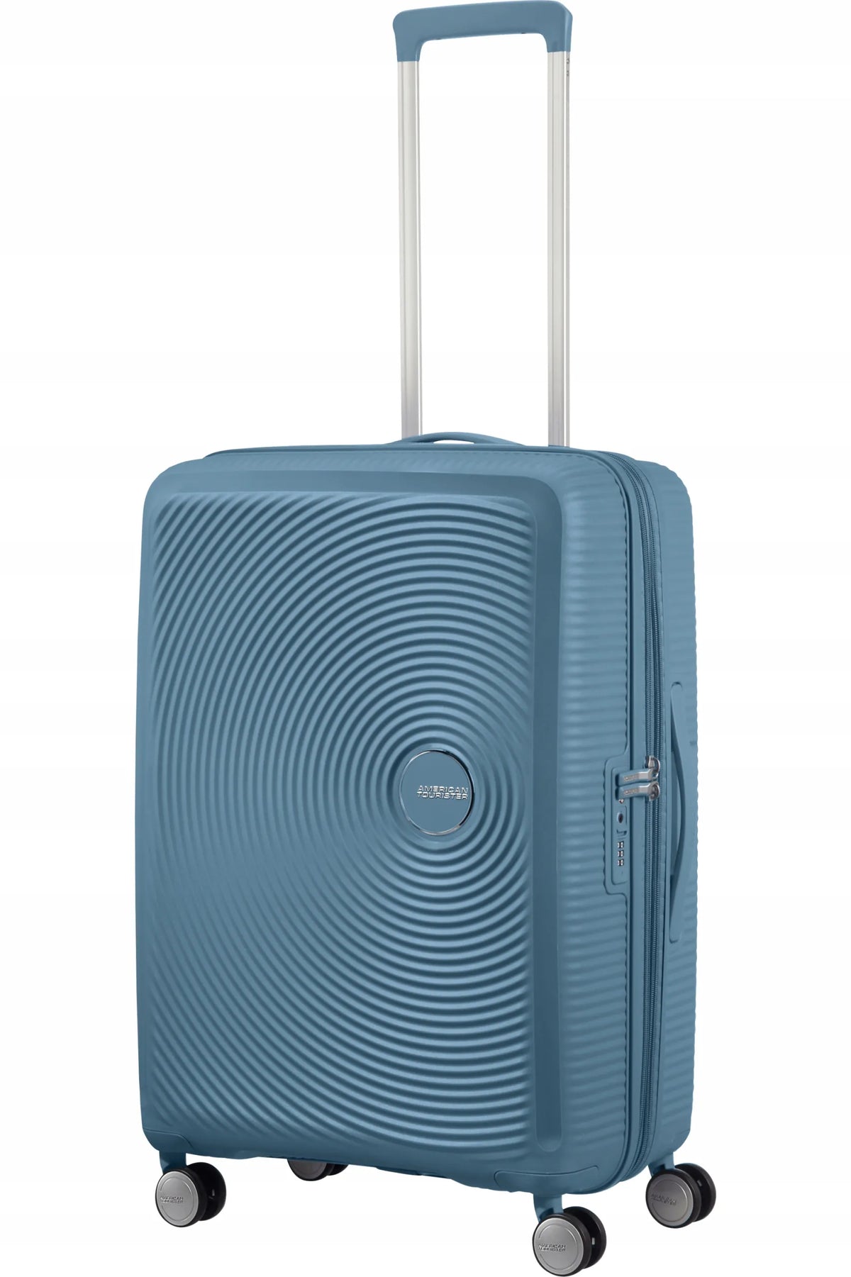American Tourister Soundbox 67/24 TSA EXP vidutinio dydžio lagaminas, Stone Blue