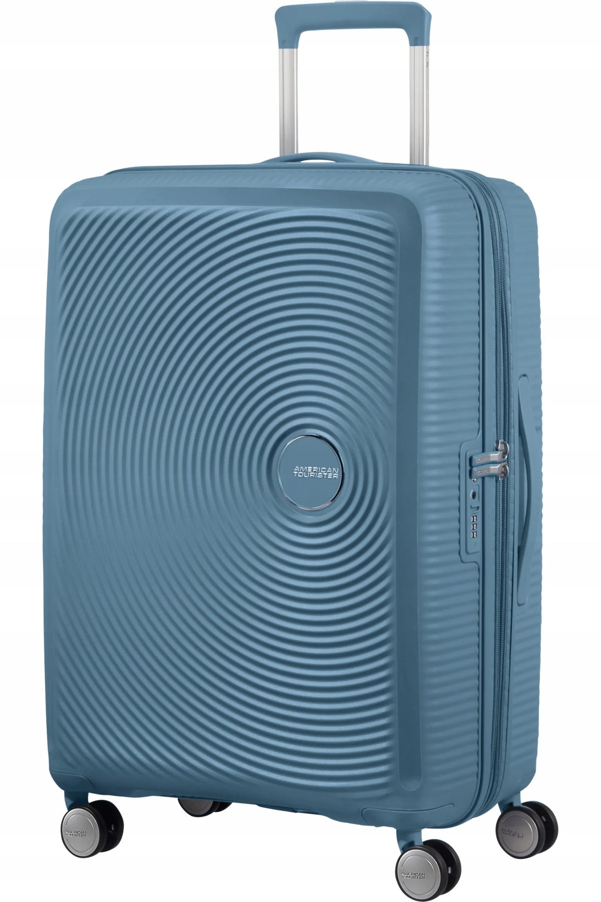 American Tourister Soundbox 67/24 TSA EXP vidutinio dydžio lagaminas, Stone Blue