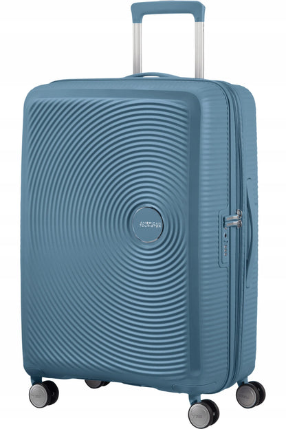American Tourister Soundbox 67/24 TSA EXP vidutinio dydžio lagaminas, Stone Blue