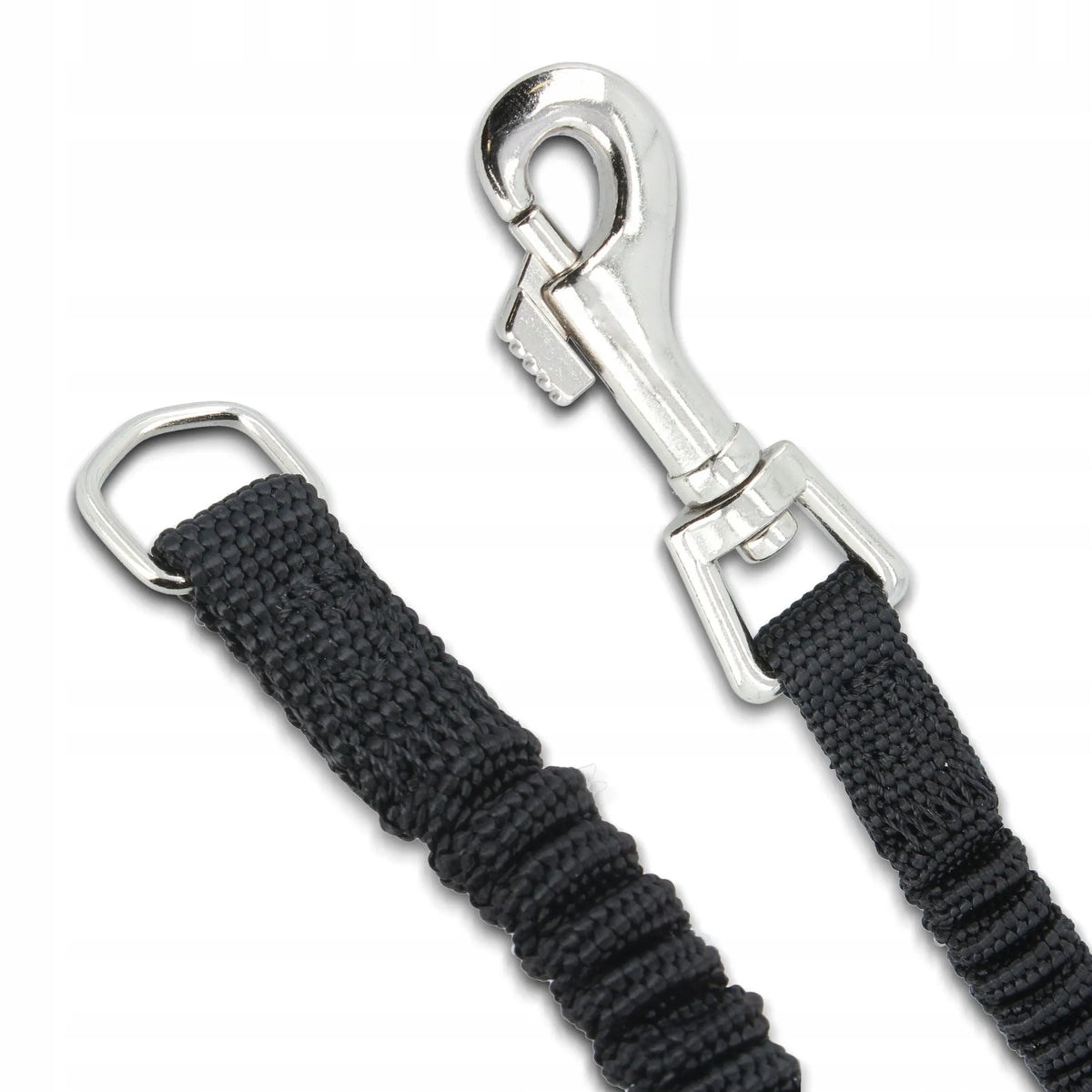 Amortizuojantis pavadėlio intarpas XS–S mažam trūkčiojančiam šuniui, 16 cm, juodas