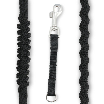 Amortizuojantis pavadėlio intarpas XS–S mažam trūkčiojančiam šuniui, 16 cm, juodas