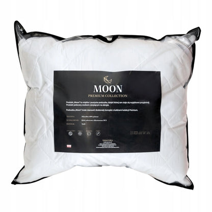 Antialerginė pagalvė 70x80 didelė dygsniuota balta pūkuota MOON