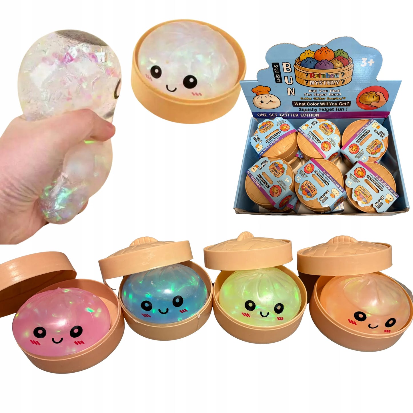 Antistresinis gniužulas Pieróg Dumpling XXL Squishy Mystery rinkinys