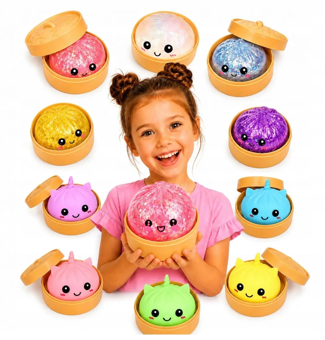 Antistresinis gniužulas Pieróg Dumpling XXL Squishy Mystery rinkinys