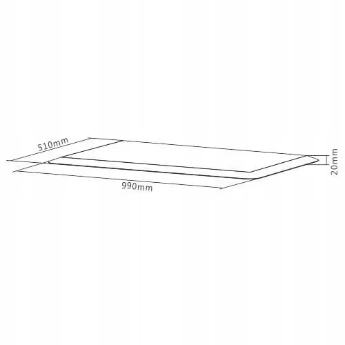 Antivibracinis stovėjimo kilimėlis Spacetronik 51x99 cm, guminis