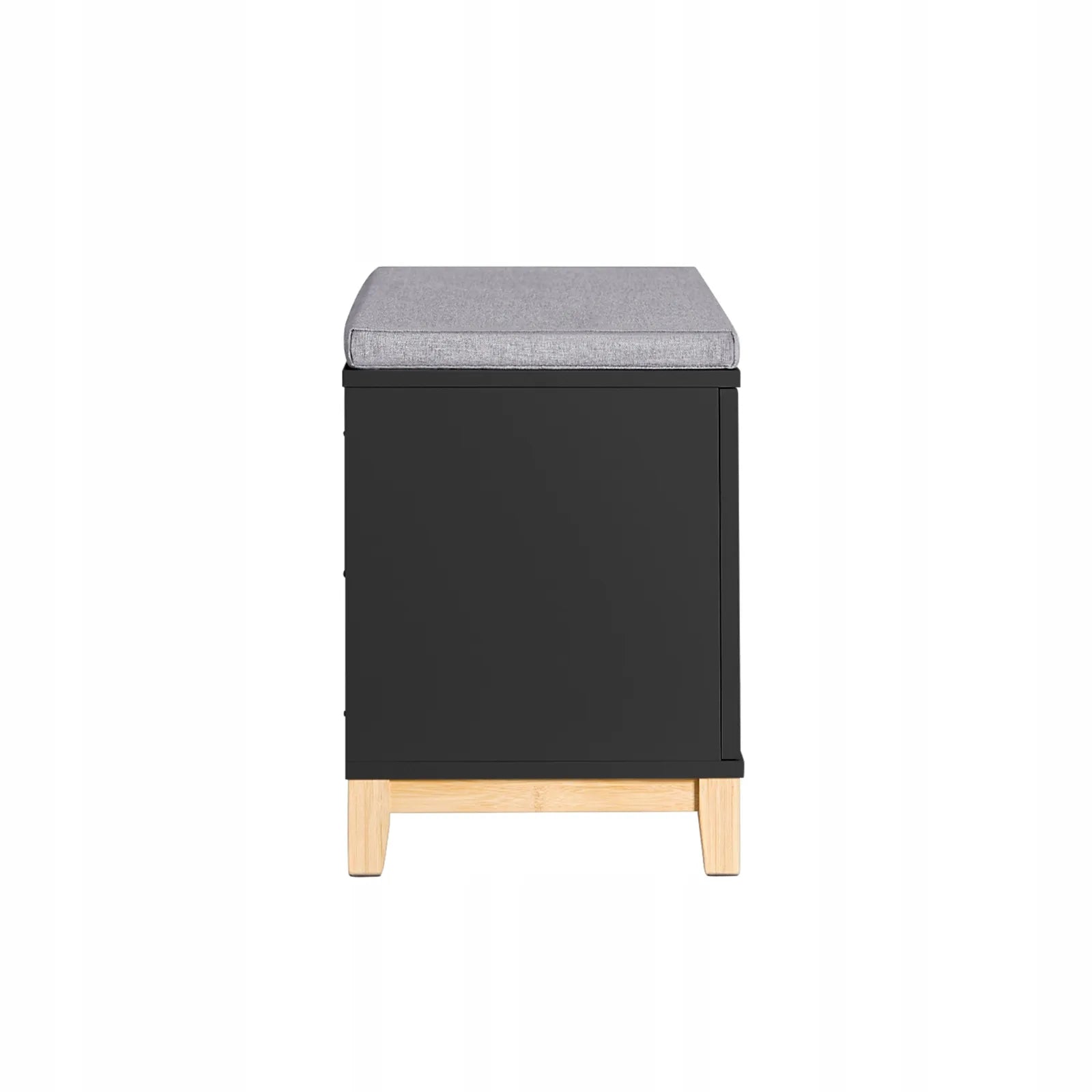 Apmušta batų spintelė su suoliuku, 90x34 cm, FSR117-SCH