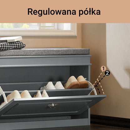 Apmušta batų spintelė suoliukas prieškambariui FSR82-L-HG