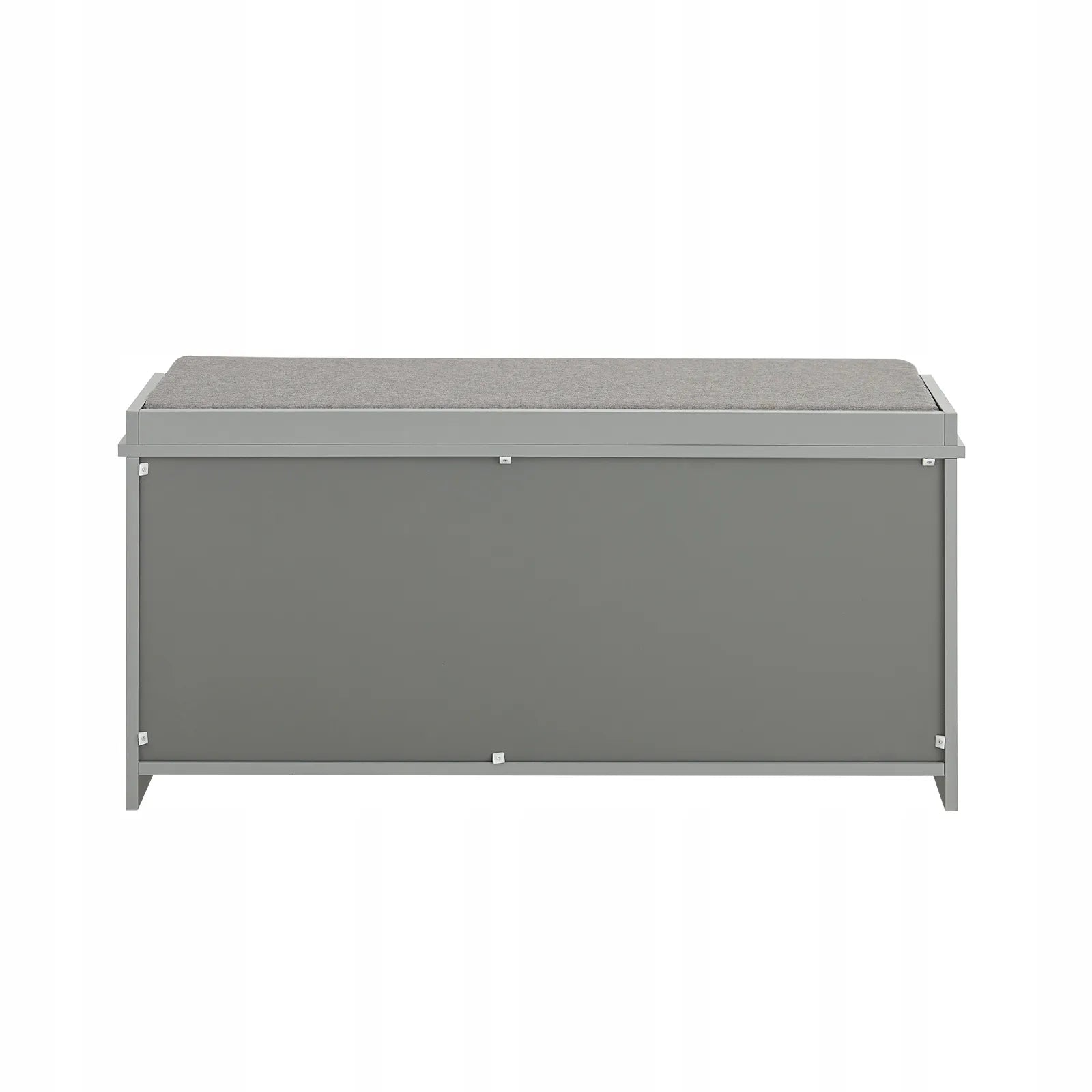 Apmuštas suoliukas batų dėžė pilka su 2 durelėmis 98x37x49cm FSR131-HG