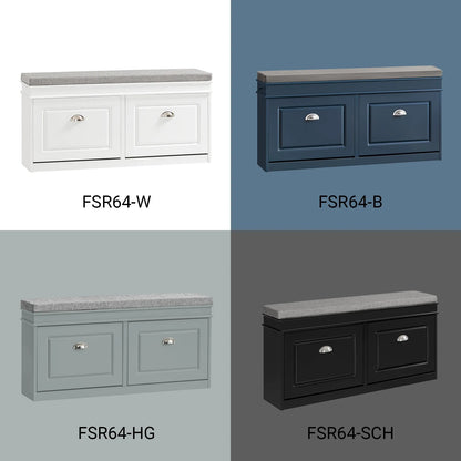 Apmuštas suoliukas batų spintelė prieškambariui 104cm FSR64-HG