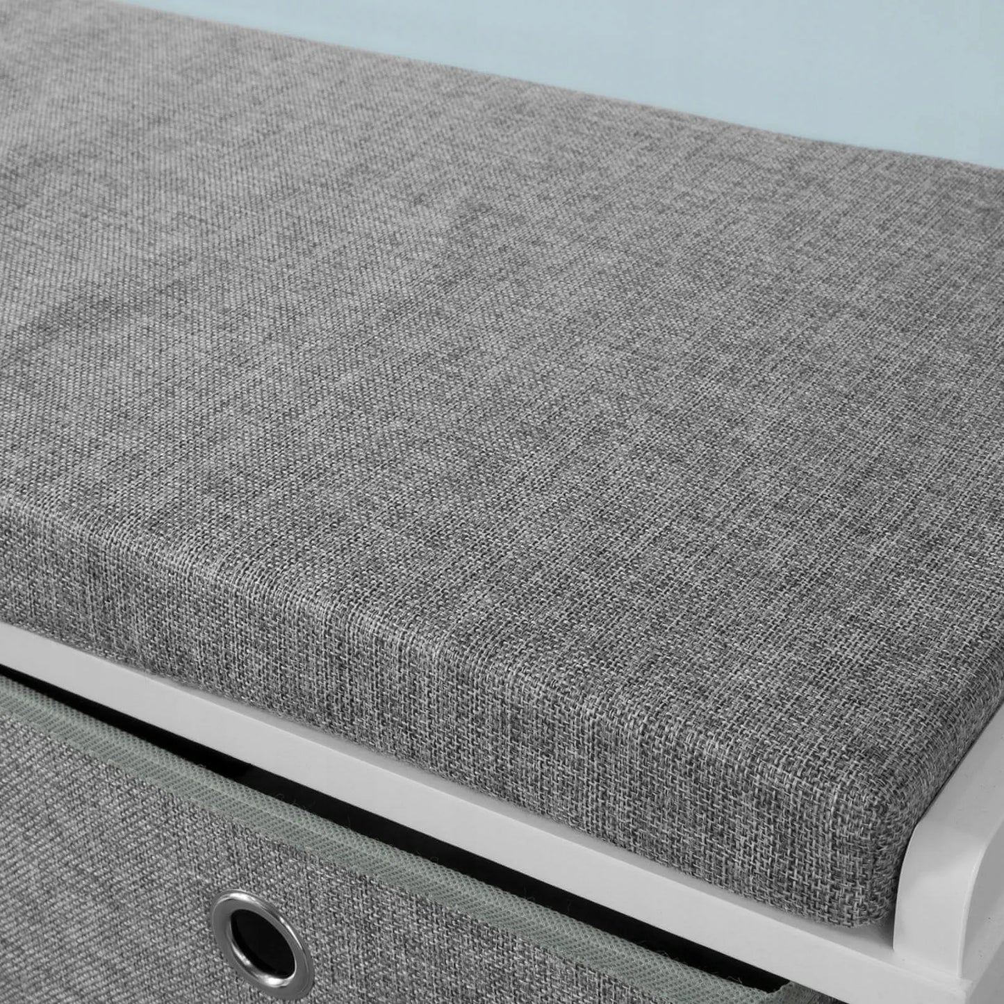 Apmuštas suoliukas batų spintelė su 2 krepšiais ir 2 stalčiais 100x35x50cm FSR66-HG