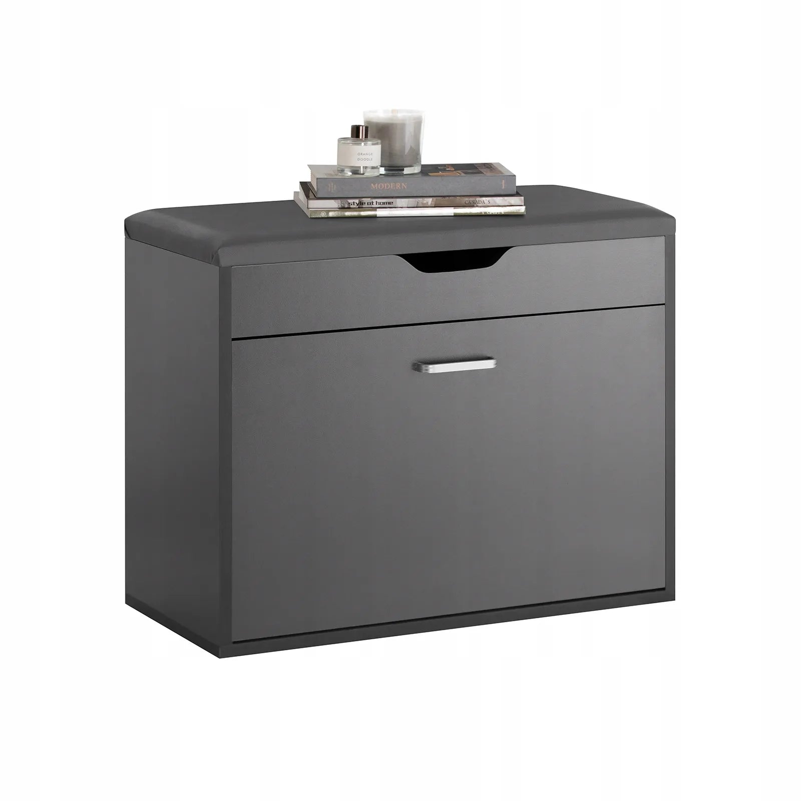 Apmuštas suoliukas batų spintelė su daiktadėže 60x30x50cm FSR95-HG