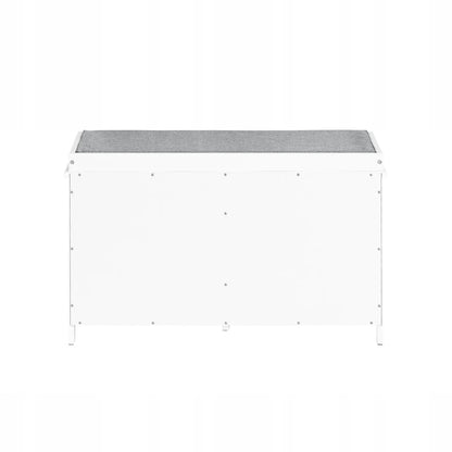 Apmuštas suoliukas batų spintelė su daiktadėže akacijos spalvos 71x35cm FSR23-II-WN