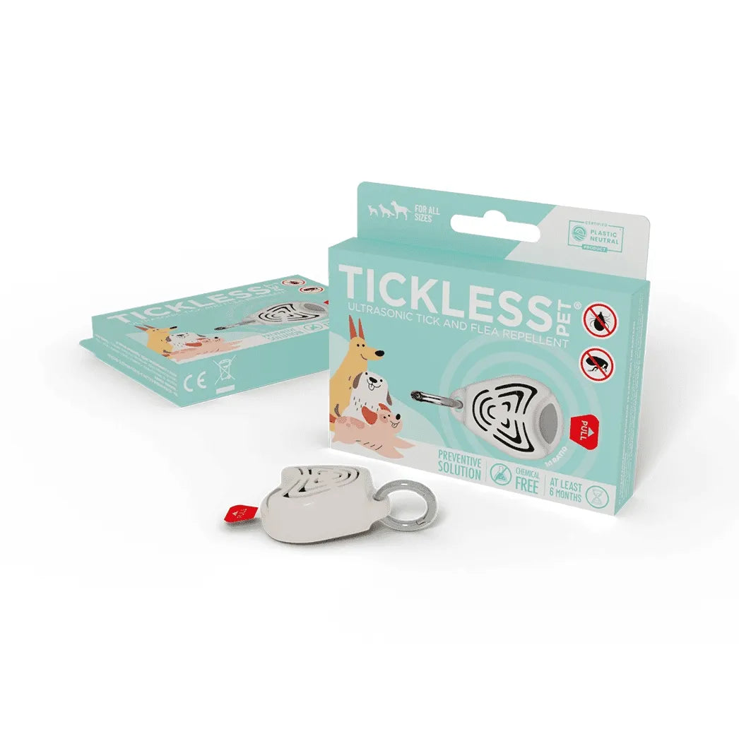 Apsauga nuo erkių ir blusų šunims TICKLESS PET smėlio spalvos