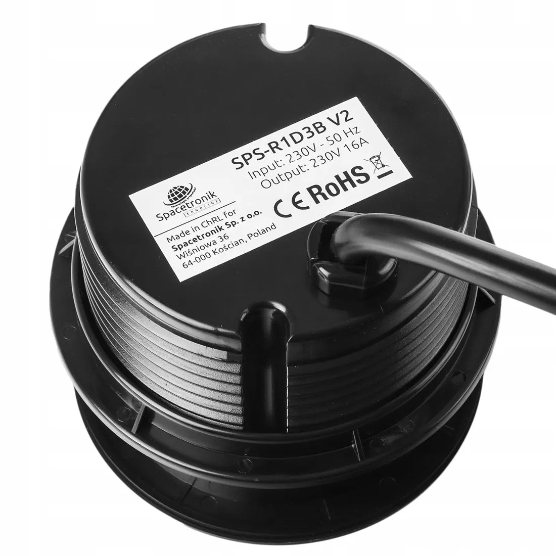 Apvalus įmontuojamas stalinis lizdas Spacetronik USB-C USB-A Schuko F tipo