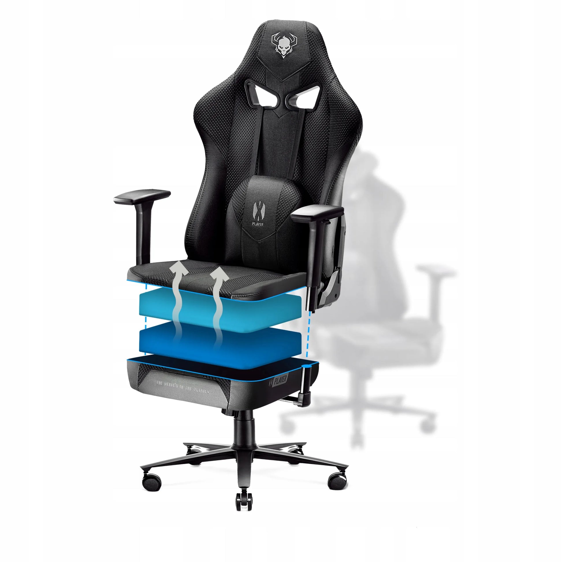 Audinio žaidimų kėdė DIABLO X-Player 2.0 Normal Size: juoda