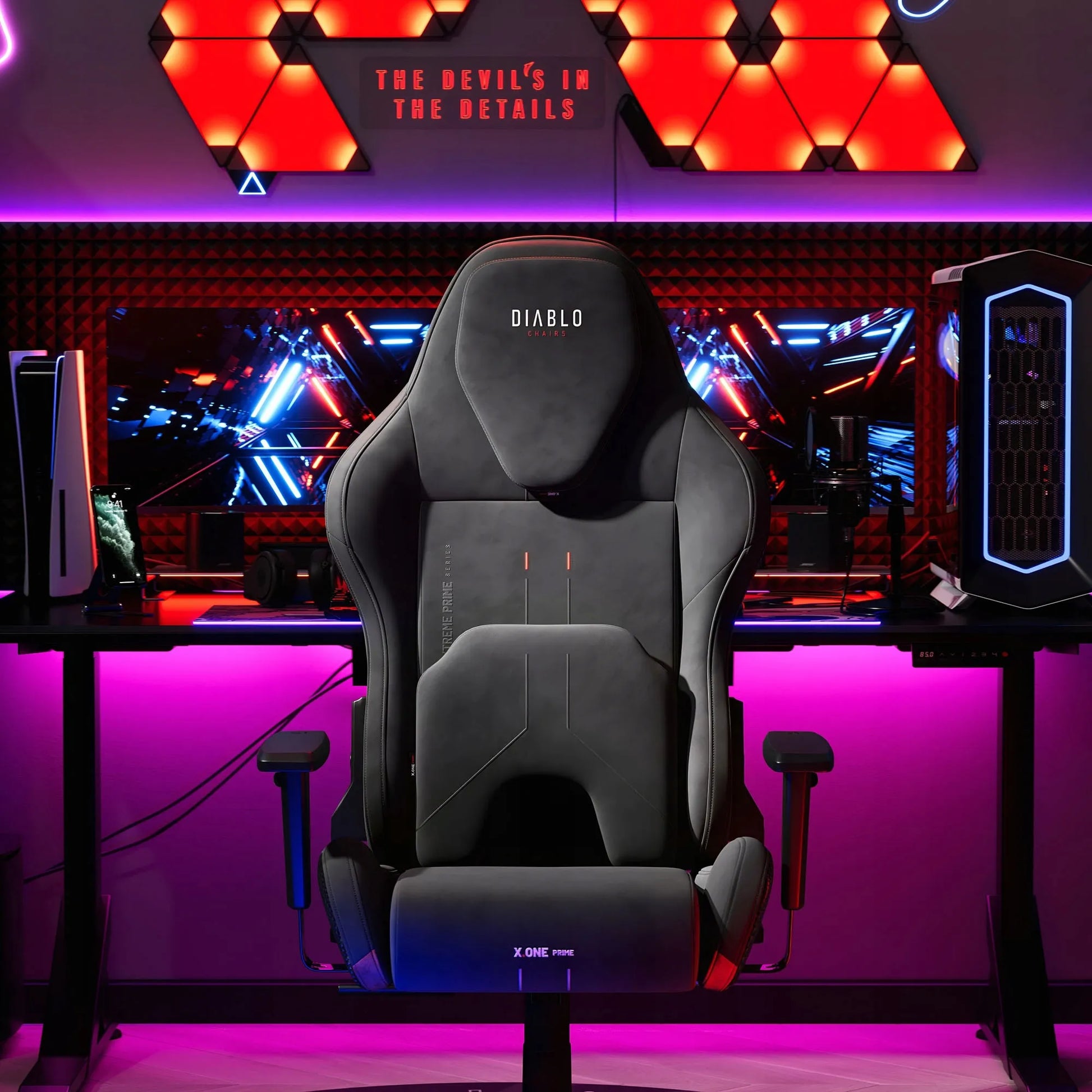 Audinio žaidimų kėdė DIABLO X.One PRIME Normal Size, Burned Black