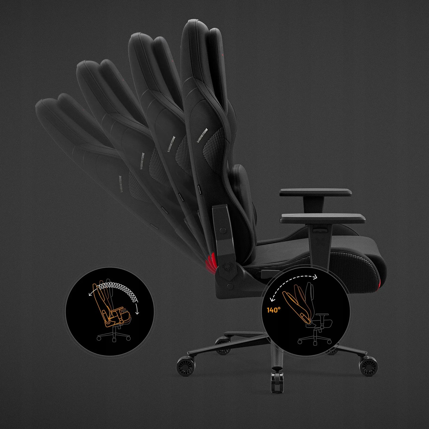 Audinio žaidimų kėdė DIABLO X.One PRIME Normal Size, Burned Black