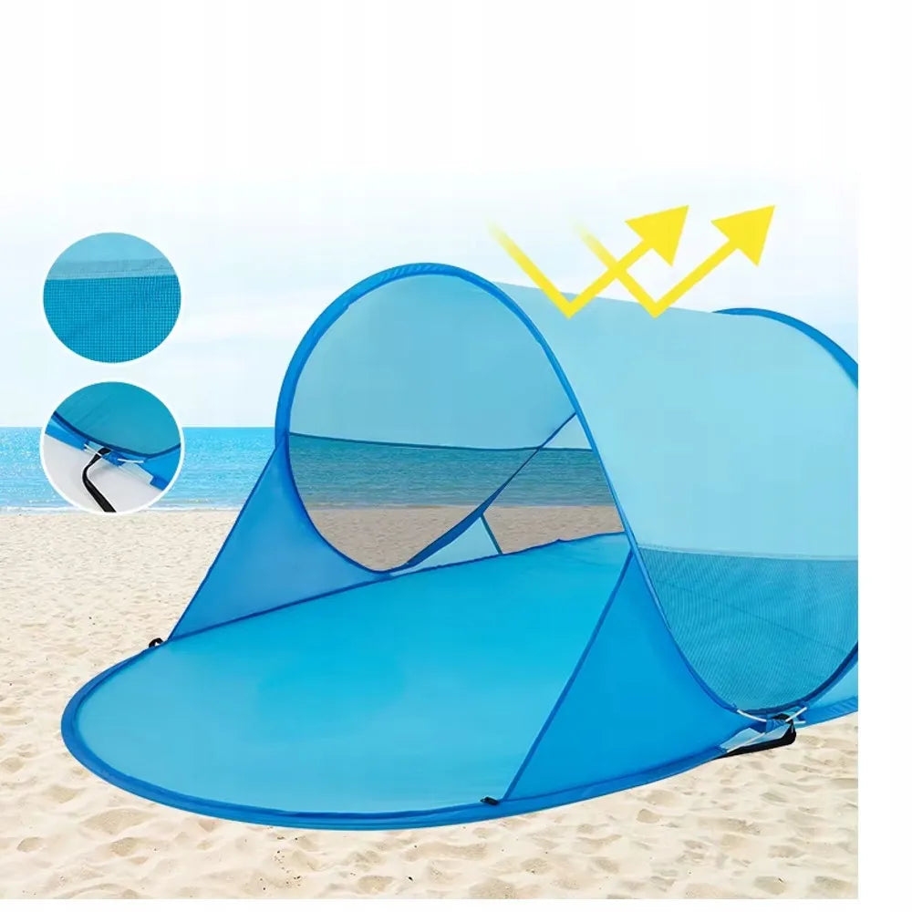 Automatinė savaime išsiskleidžianti paplūdimio palapinė POP-UP 200x120x90 cm