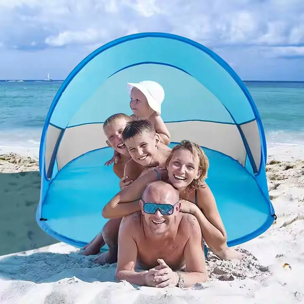 Automatinė savaime išsiskleidžianti paplūdimio palapinė POP-UP 200x120x90 cm
