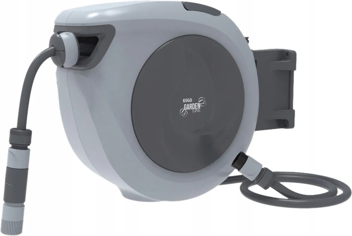 Automatinė sodo žarnos ritė 35 m + 2 m 1/2" su purkštuvu