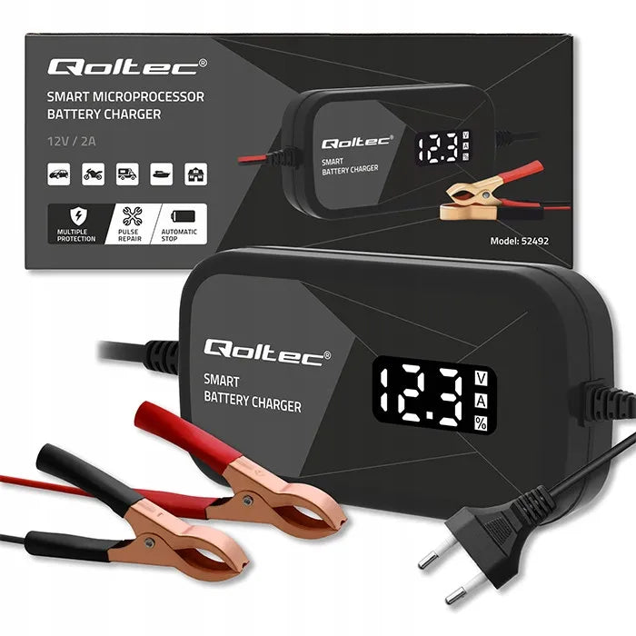 Automatinis automobilinis įkroviklis su elementų regeneravimo funkcija 12V AGM GEL