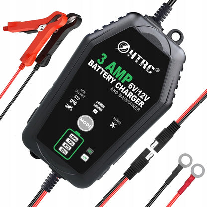 Automatinis automobilio akumuliatoriaus įkroviklis LCD 6V 12V 3A