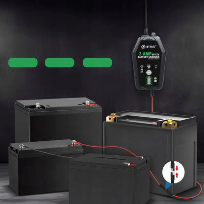 Automatinis automobilio akumuliatoriaus įkroviklis LCD 6V 12V 3A