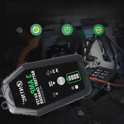 Automatinis automobilio akumuliatoriaus įkroviklis LCD 6V 12V 3A