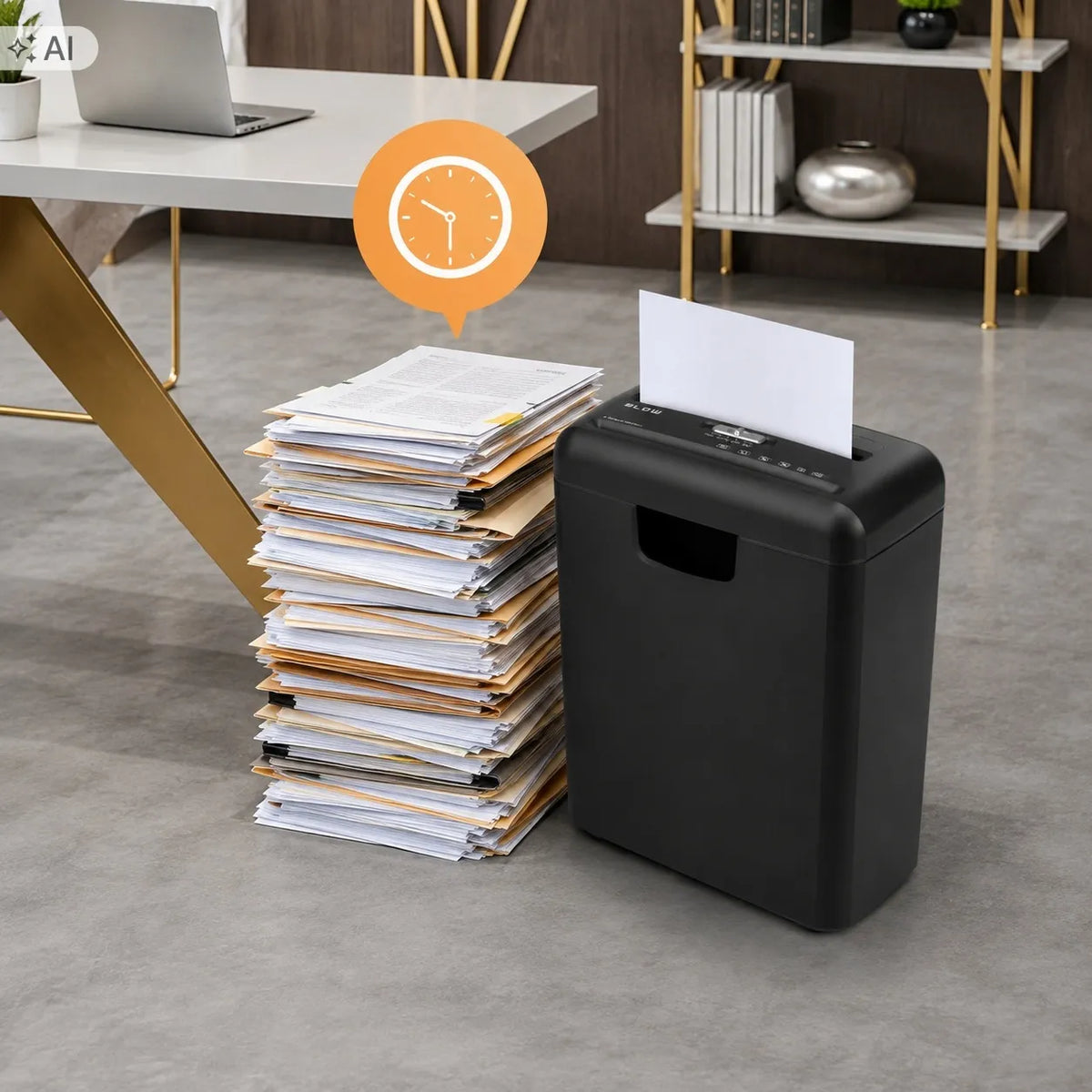 Automatinis „BLOW“ dokumentų naikiklis, 11 l, iki 6 lapų