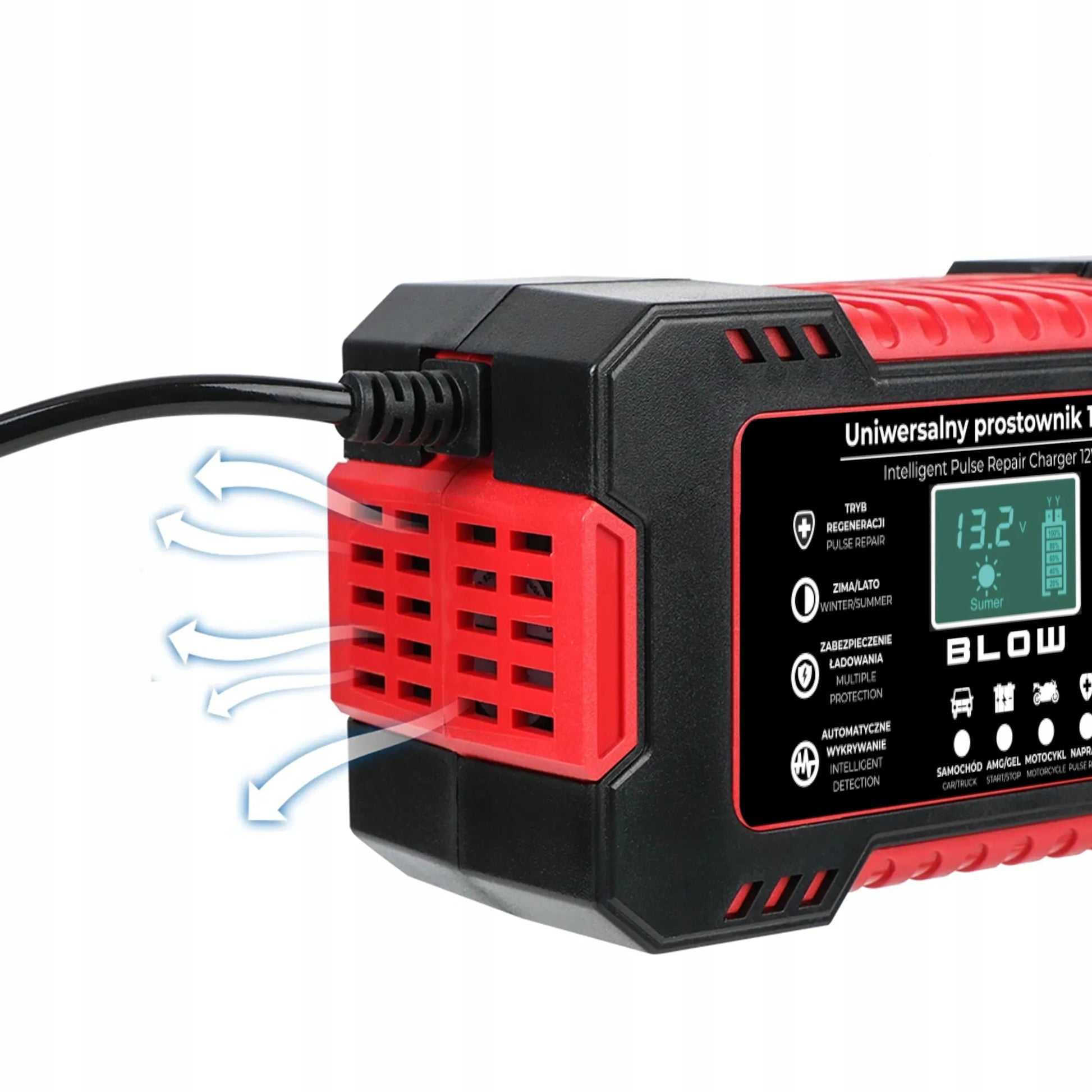 Automatinis išmanusis akumuliatoriaus įkroviklis BLOW LCD 12V 6A