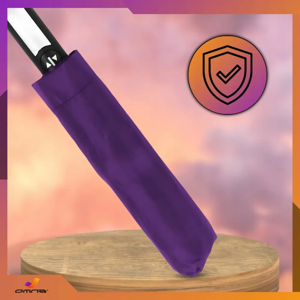 Automatinis skėtis Omna U1 XL sulankstomas su dėklu, violetinis